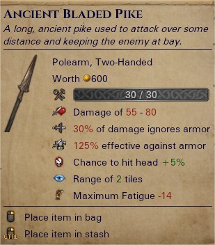 Ancient bladed pike 0