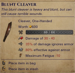 Blunt cleaver 0