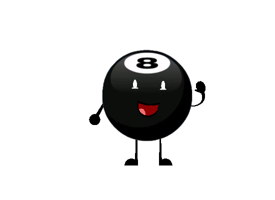 This ball is him. BFDI 8-Ball. Battle for BFDI 8 Ball. Battle for Dream Island 8 Ball. BFB 8 Ball.