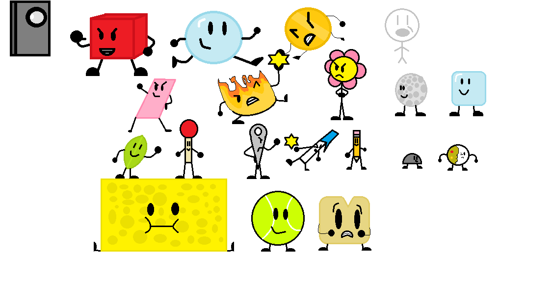 Image - BFDI Contestants in Microsoft Paint.png | Battle for Dream ...