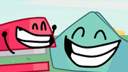 Stapy and Foldy smiling