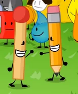 Match and pence pence in the bfdia intro