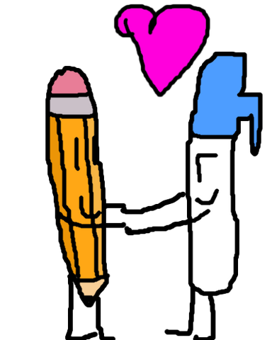 Image - Pencil and Pen are in Love.png | Battle for Dream ...