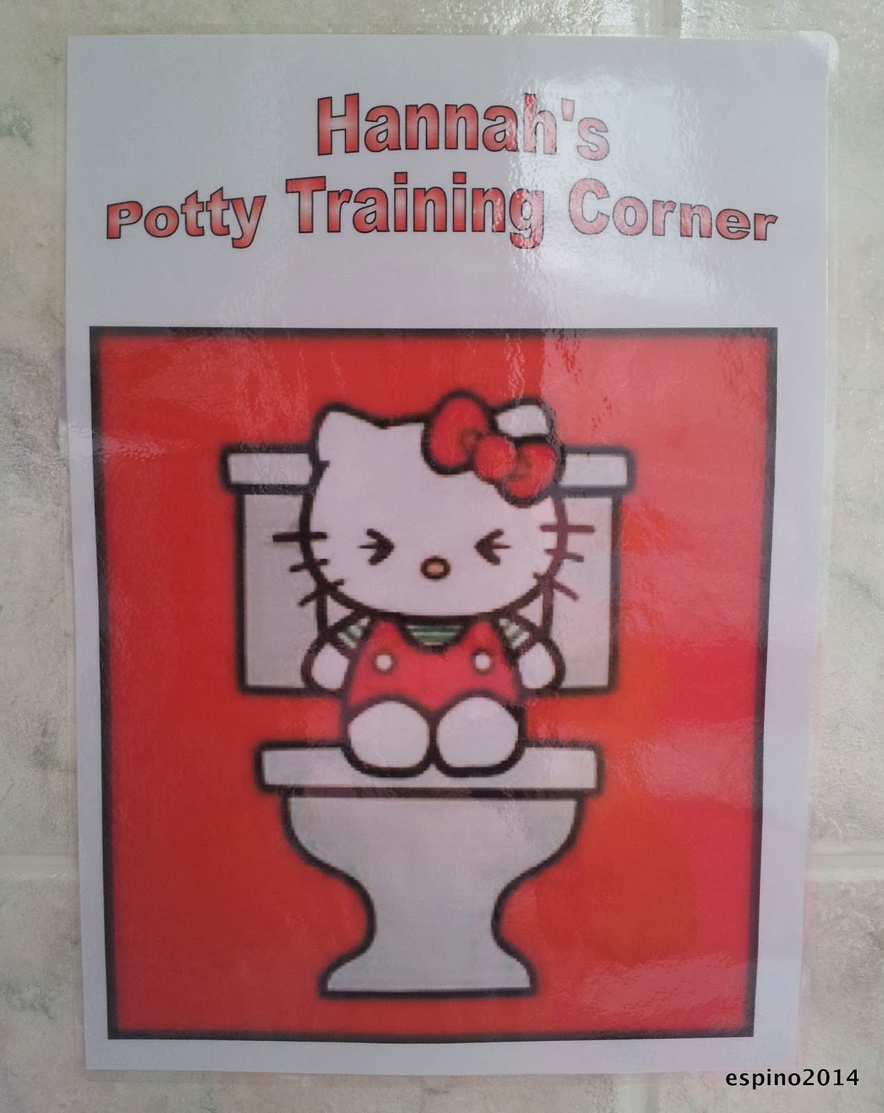hello kitty potty chart