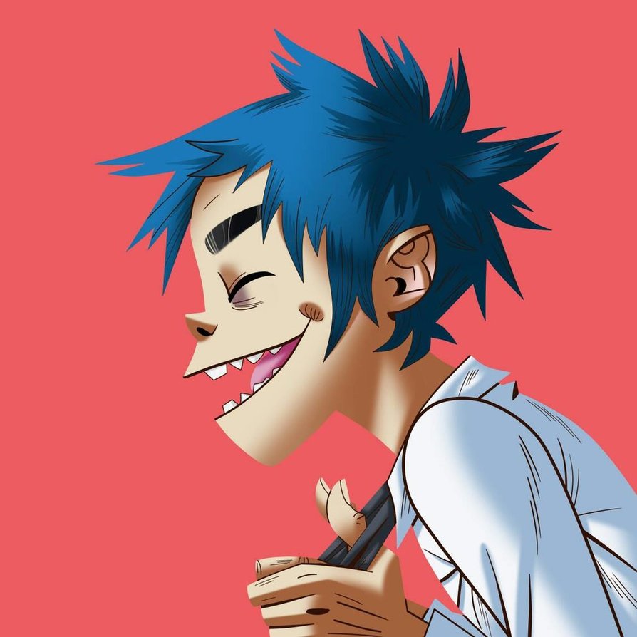 2d statue gorillaz