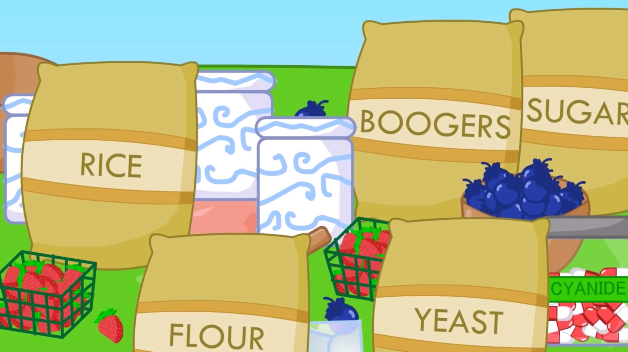 List of edible items and characters/Ingredients Battle for Dream