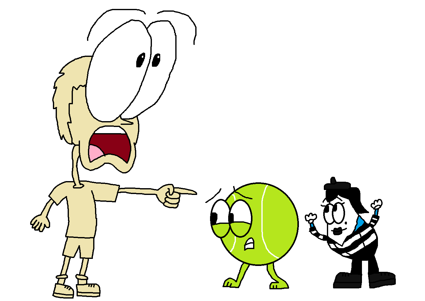 Download Image - Woody, Tennis Ball, and Teardrop from BFDI.png ...