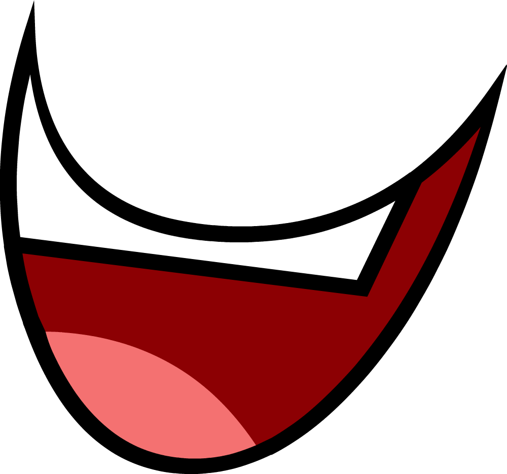 Bfdi Mouth Book Bfdi Happy Mouth Assets Transparent Png 1000x678