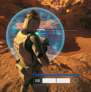 Combat Shield in use