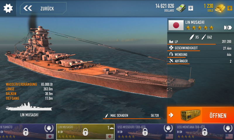 how long will musashi be available in world of warships