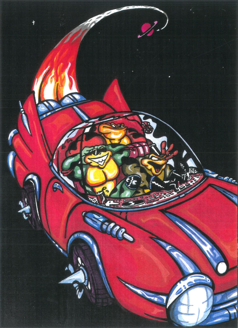 double dragon cartoon car