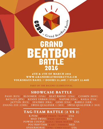 Grand Beatbox Battle 2016 Beatbox Wiki Fandom