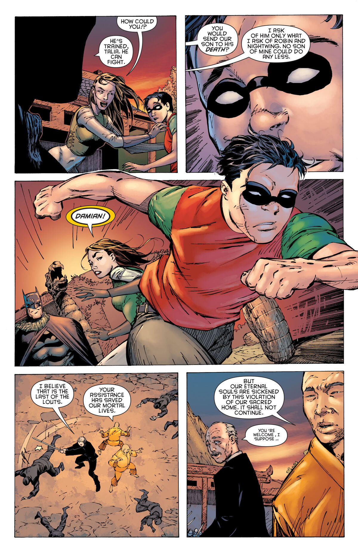 Damian is eager to join the fight in &quot;The Ressurection of Ra's Al Ghul&quot;