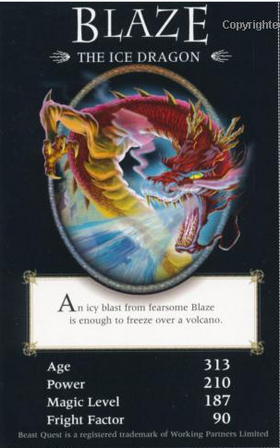 blaze cards beast quest beasts card scale beastquest