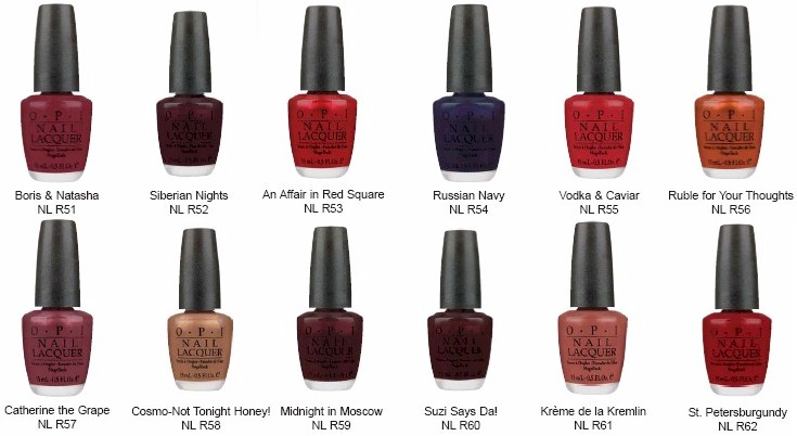 opi russian collection 2012