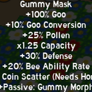 Gummy Mask Bee Swarm Simulator Wiki Fandom