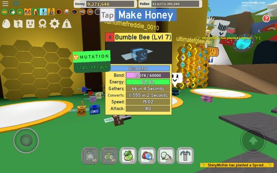 Bees Bee Swarm Simulator Wiki Fandom - buzz the bee robux hack