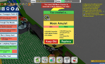 Roblox Bee Swarm Simulator Moon Charm Wiki Tix Robux On Roblox