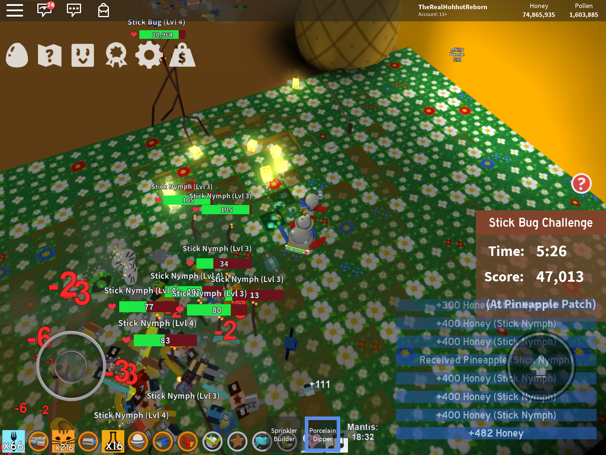 Bee Swarm Simulator Stick Bug Amulet Wiki