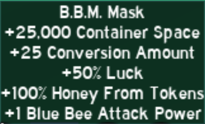 Roblox Bee Swarm Simulator Honey Mask