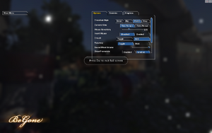 Options Menu