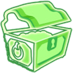 Icon buried treasure