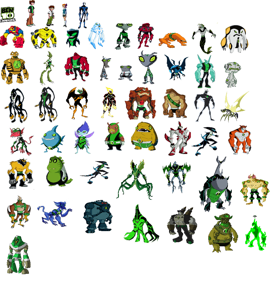 ben 10 ben 10 omniverse all aliens names and pictures