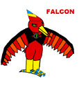 Pose oficial de falcon