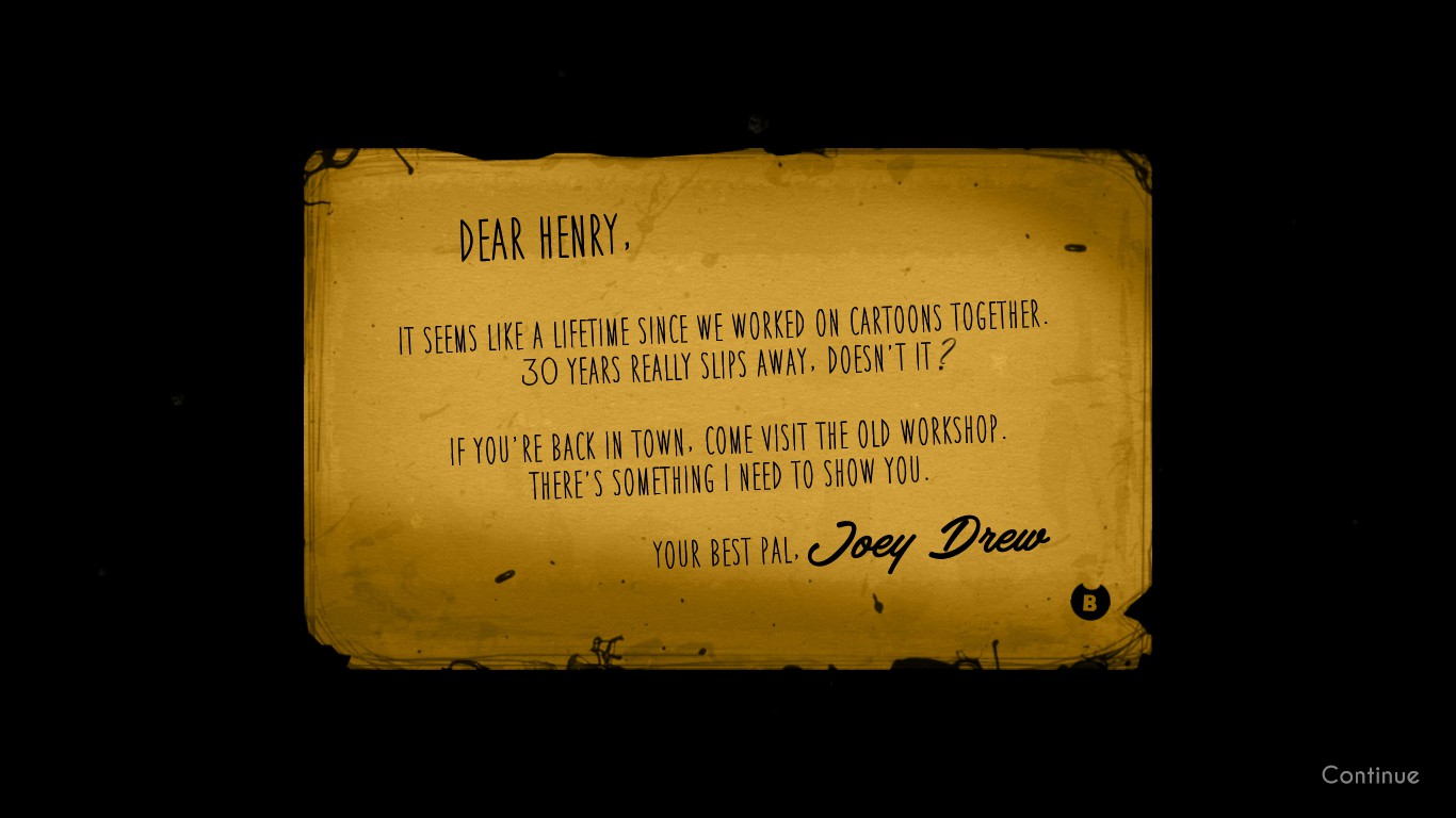 Joey S Letter Bendy And The Ink Machine Joey S Letter Bendy And The Ink Machine