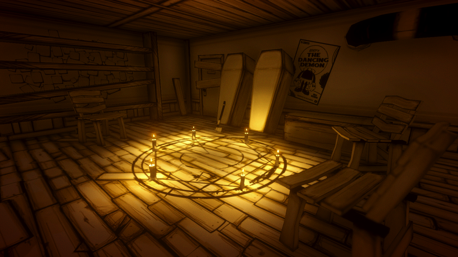 Resultado de imagen para bendy and the ink machine chapter 1 pentagrama