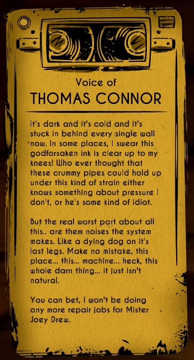 Thomas Connor  Bendy and the Ink Machine Wiki  FANDOM 