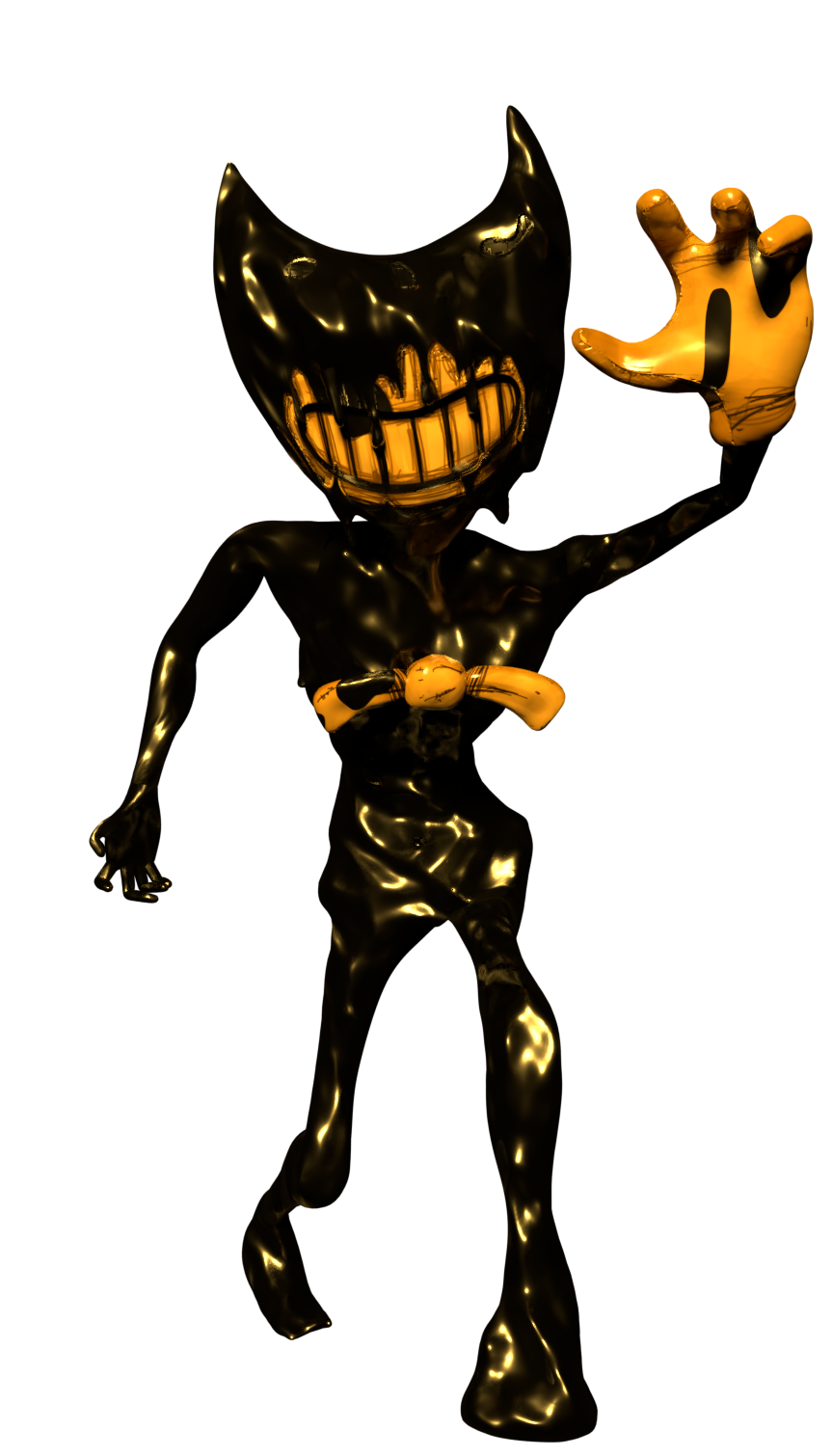 Bendy And The Ink Machine Cuphead Fan Art Png 1009x90