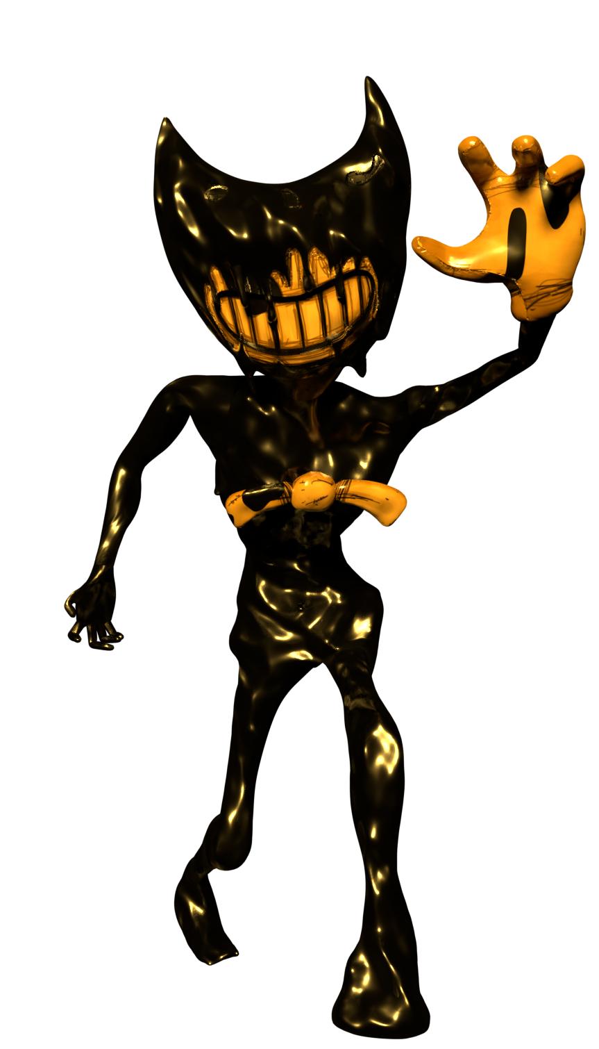 Bendy And The Ink Machine Cuphead Fan Art Png 1009x90 