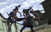 Guts fighting Kushans