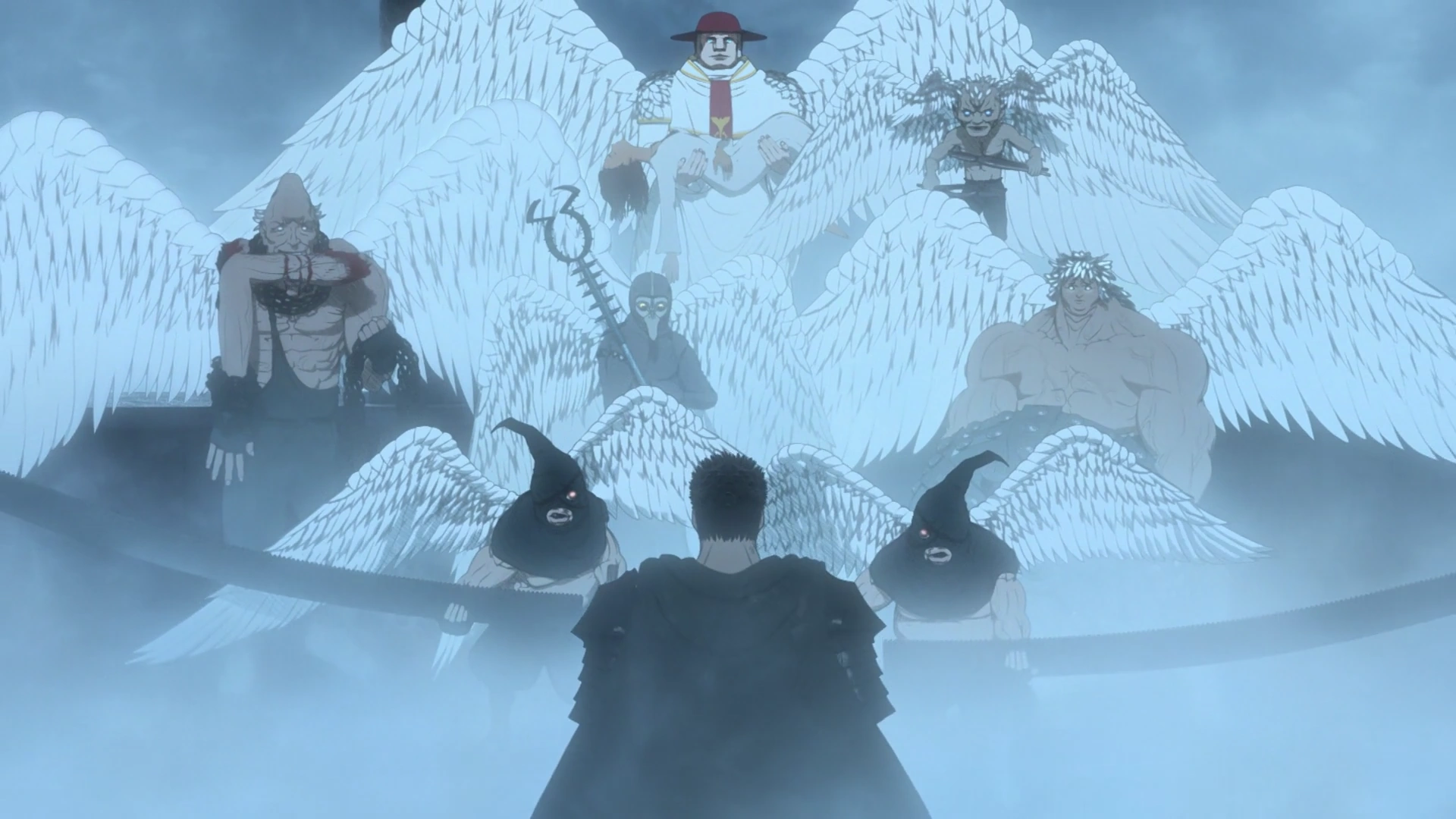 берсерк священник мозгус. длань бога берсерк. берсерк рука бога слэн. берсерк ангелы. берсерк длань господа войд.