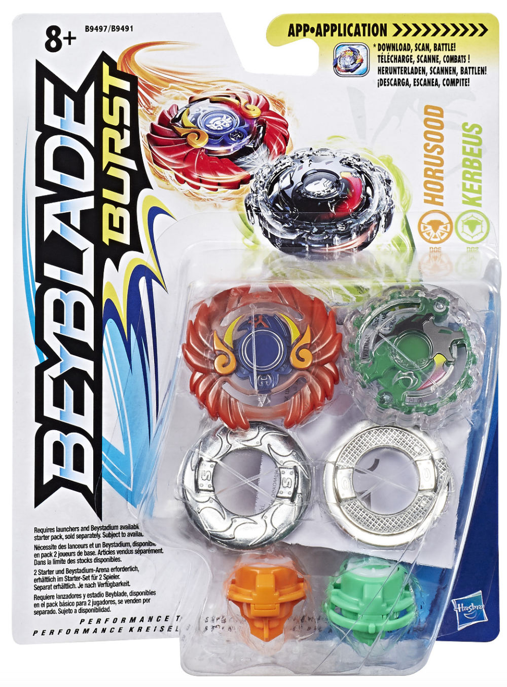 beyblade burst rise hypersphere dual pack shield kerbeus k5 and behemoth cyclops c5