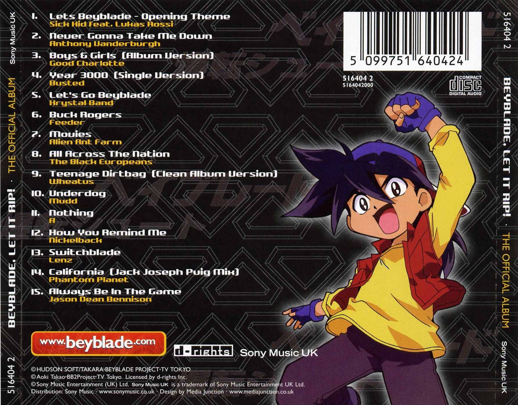 Beyblade Let It Rip The Official Album Beyblade Wiki Fandom