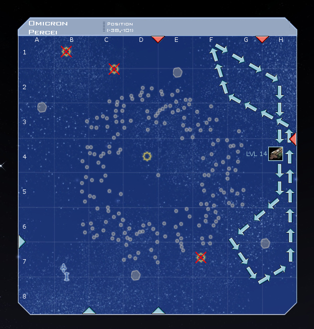 Omicron Percei System Map