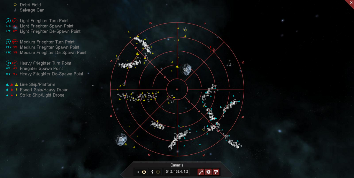 Canaris 3D System Map