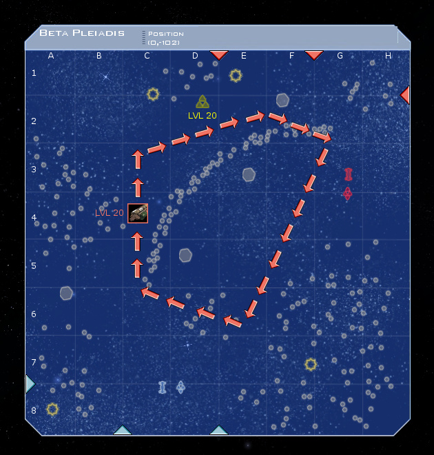 Beta Pleiadis System Map