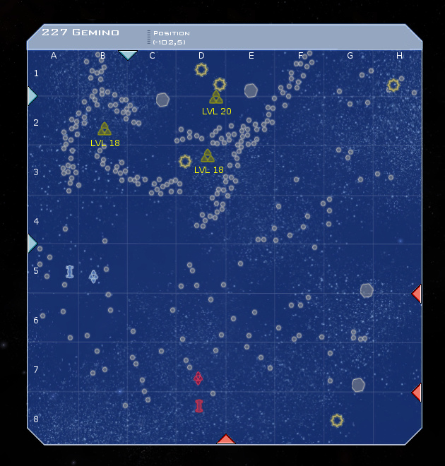 227 Gemino System Map