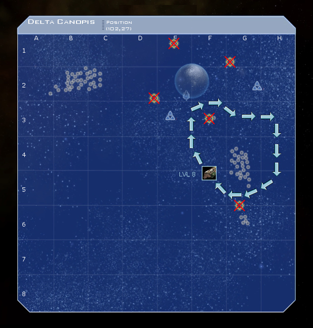 Delta Canopis System Map