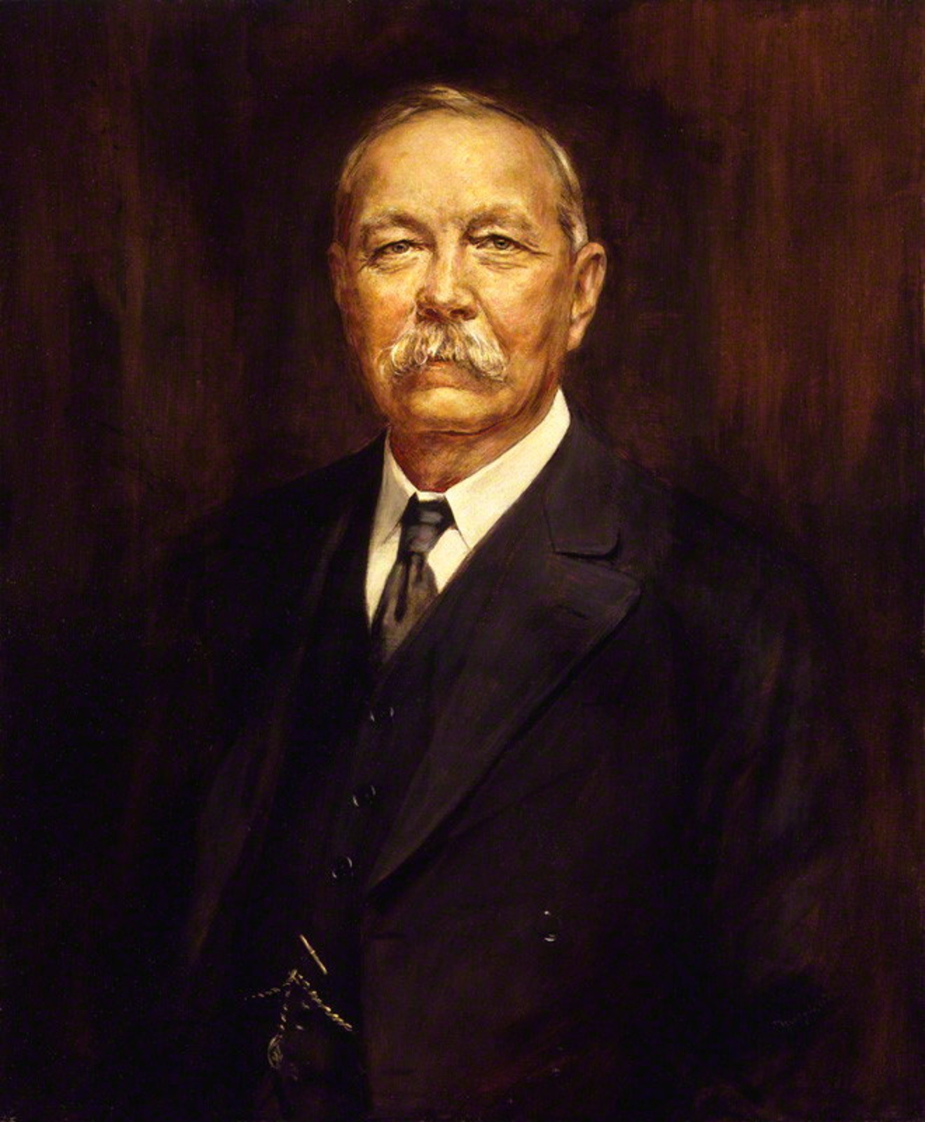 Artur konan doyl. Портрет Конан Дойля. Sir Arthur Conan Doyle.