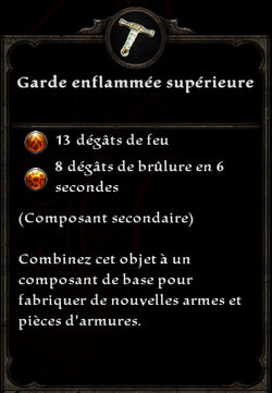 Garde enflammée supérieure