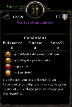 Bottes silencieuses stats