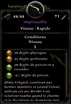 Impitoyable stats