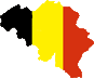 Karte belgien