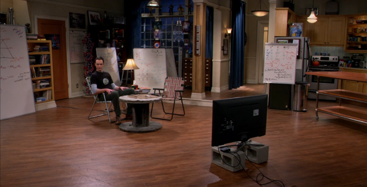 Image result for big bang theory empty apartment