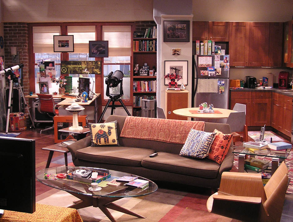 plan appartement big bang theory
