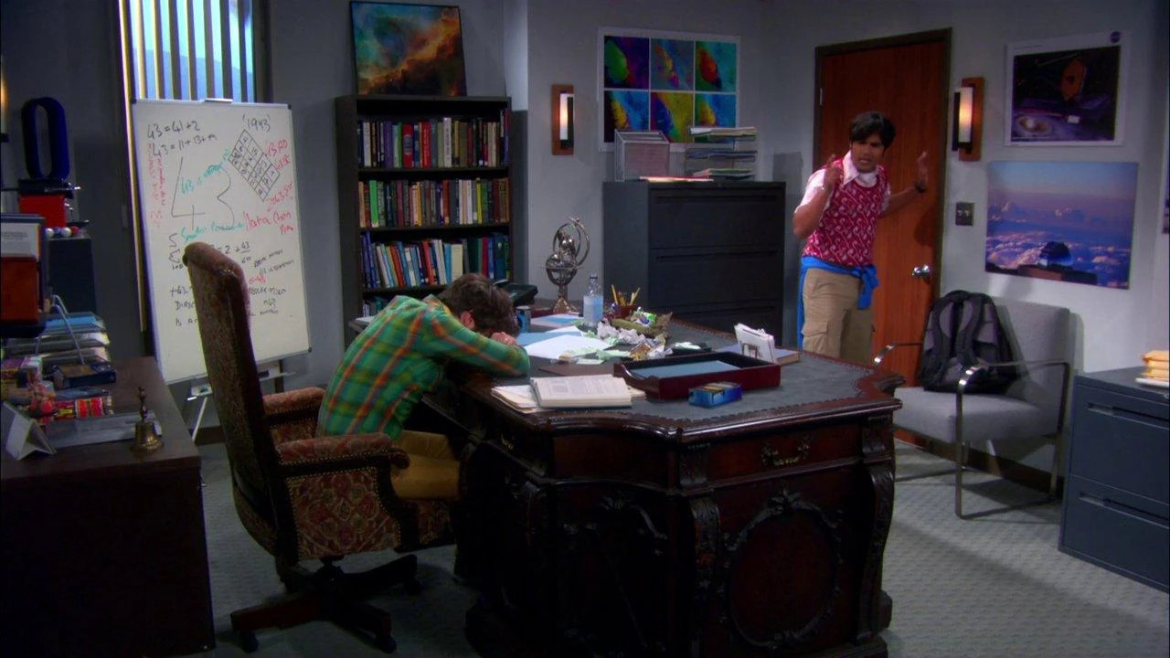 Image Rajesh's Office 2.jpg The Big Bang Theory Wiki FANDOM